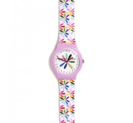 RELOJ MARGARITAS BRILLANTES