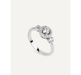 Anillo Brillant Cut con Circonitas Excellence Star Cut