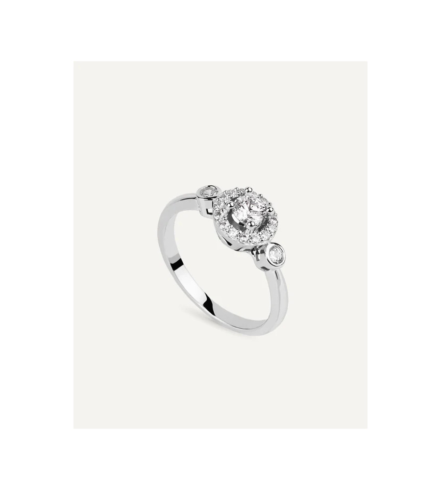 Anillo Brillant Cut con Circonitas Excellence Star Cut