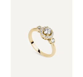 Anillo Brillant Cut con Circonitas Excellence Star Cut