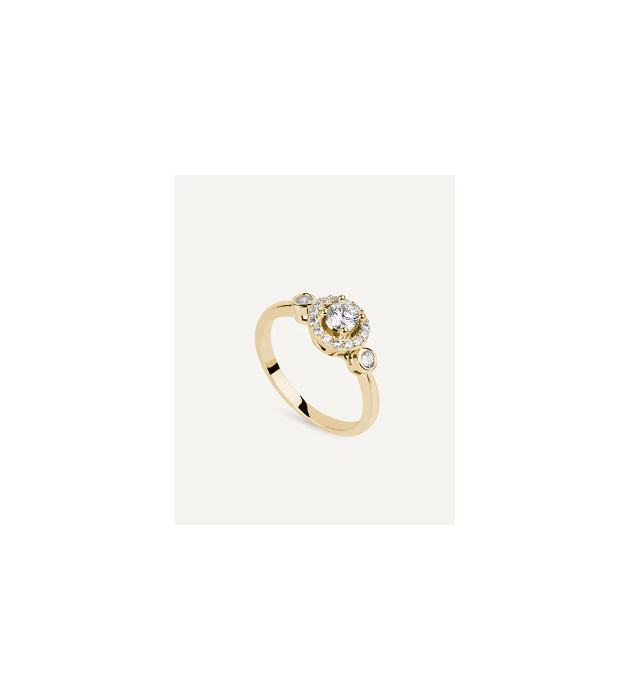 Anillo Brillant Cut con Circonitas Excellence Star Cut